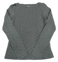 Tmavosivé tričko s hviezdami H&M
