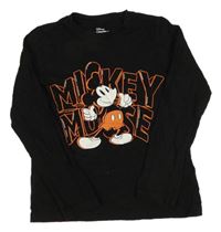Černé triko s Mickeym Disney