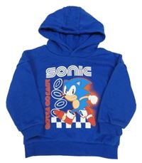 Zafírová mikina so Sonicem a kapucňou Primark