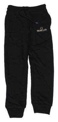 Černé tepláky s výšivkou Moncler