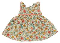 Béžovo-farebné kvetované šaty Next