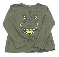 Khaki triko s dinem 