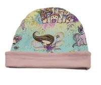 Barevná vzorovaná elastická čepice s vílami 