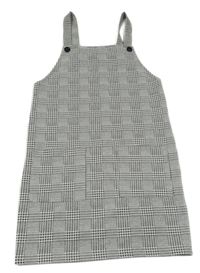 Čierno-sivé vzorované na traké úpletové šaty Primark