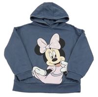 Tmavomodrá mikina s Minnie a kapucí Primark