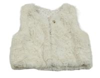 Smotanová kožušinová podšitá vesta H&M