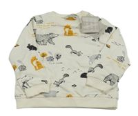 Nové - smotanová ľahká mikina s obrázkami John Lewis