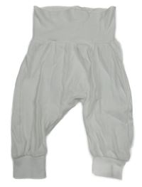 Biele ľahké tepláky H&M