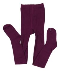 Fialové punčocháče Topolino