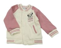 Smetanovo-ružová prepínaci mikina s Minnie Disney