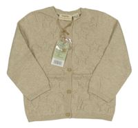 Nové - béžový vzorovaný ľahký prepínaci sveter Lupilu