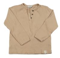 Béžové rebrované tričko Topolino