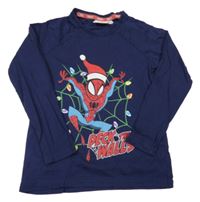 Tmavomodré triko se Spidermanem Marvel