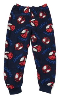 Tmavomodré fleecové pyžamové kalhoty se Spidermanem Primark