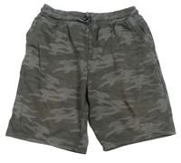 Šedé army teplákové kraťasy Primark