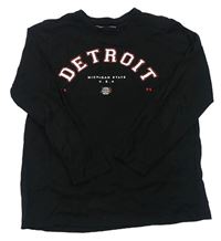 Čierne tričko s nápismi zn. Primark