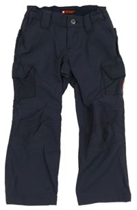 Tmavomodré šušťákové cargo nohavice Engelbert Strauss