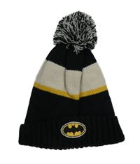 Čierno-bielo-žltá čapica s bambulí - Batman