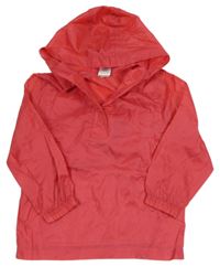 Ružová šušťáková jarná bunda s kapucňou George