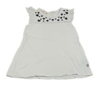 Biela šatová tunika so srdiečkami Liegelind