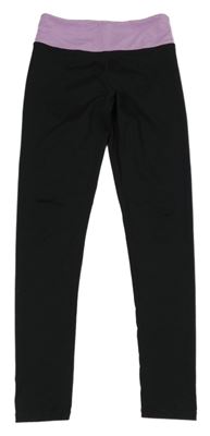 Černo-lila sportovní legíny H&M