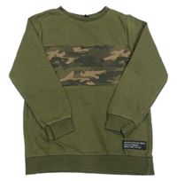 Khaki mikina s army pruhom George