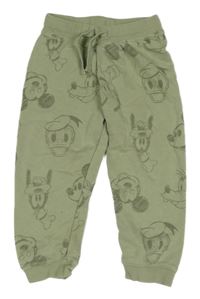 Zelené tepláky s Mickeym a kamarády H&M
