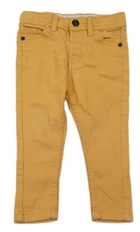 Horčicové skinny rifle Denim Co.