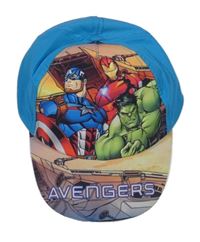 Modrá kšiltovka se superhrdiny Marvel