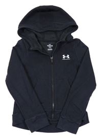 Antracitová propínací mikina s logem a kapucí Under Armour