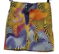 Dámska farebná vzorovaná potiahnuté á minisukňa Shein