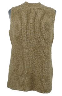 Dámská béžová melírovaná svetrová vesta Vero Moda 