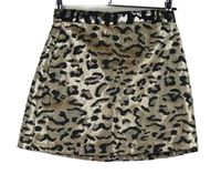 Dámska béžovo-čierna vzorovaná sukňa Topshop