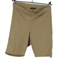 Dámské béžové elastické kraťasy Boohoo