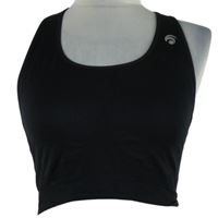 Dámsky čierny športový crop top Ocean Apart