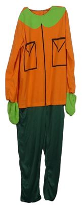 Kockovaným - Pánsky oranžovo-zelený fleecový overal s potiskem - Kyle - South Park