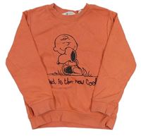 Oranžová mikina so Snoopym H&M