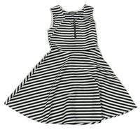 Čierno-biele pruhované šaty Primark
