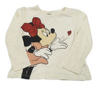 Smetanové triko s Minnií Disney