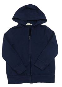 Tmavomodrá prepínaci mikina s kapucňou H&M