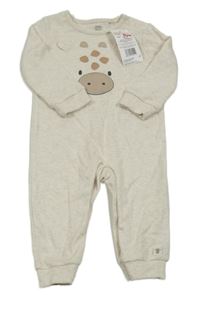 Nové - Svetlobéžový overal see žirafou F&F