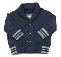 Tmavomodrá propínací mikina s proužky Early Days