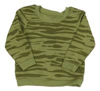 Zeleno-khaki vzorovaná mikina Primark