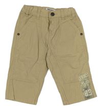 Béžové plátenné nohavice DKNY