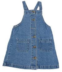 Modré rifľové prepínaci šaty Matalan