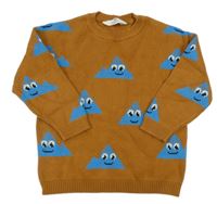Hnedý sveter s horami H&M