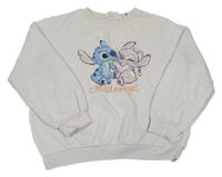 Smotanová mikina so Stitchem a Angel H&M