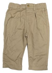 Béžové plátěné chino kalhoty M&S