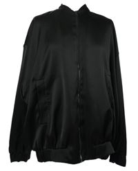 Dámská černá saténová bunda Primark