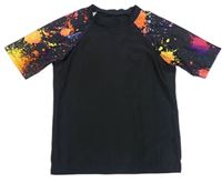 Čierno-farebné UV tričko